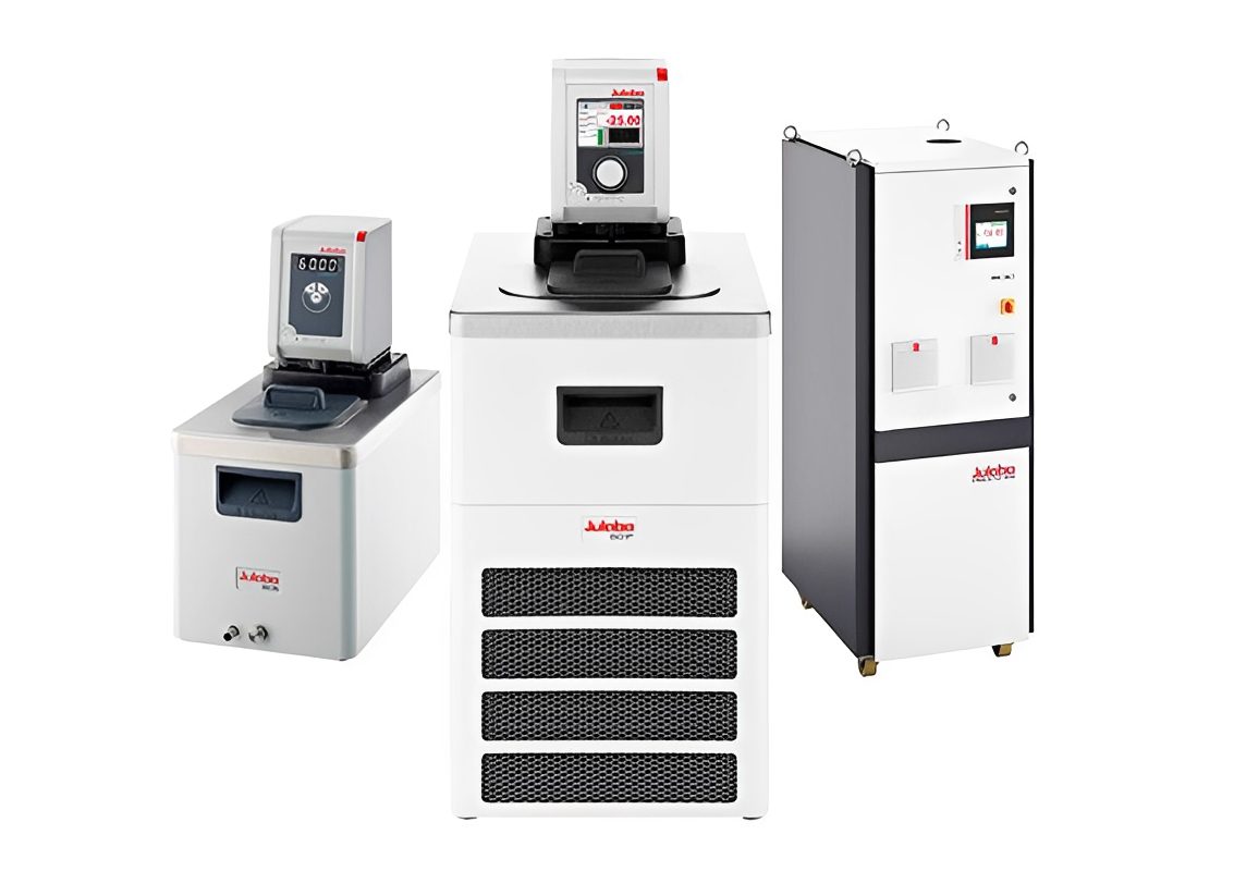 Laboratory cooling equipment in three sizes.