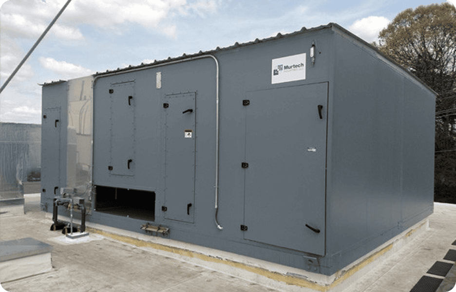 Large industrial HVAC unit on rooftop.